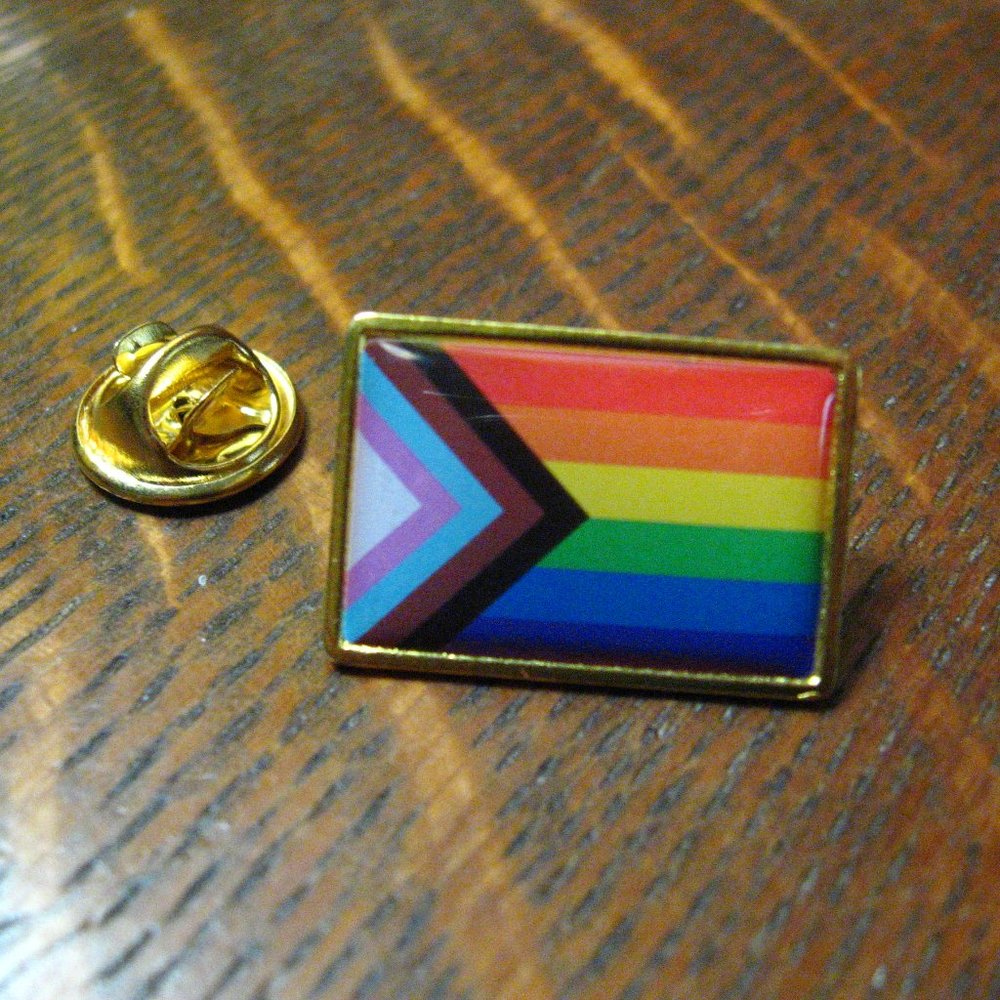 🌈 Progress Gay Pride Rainbow Flag Lapel Pin